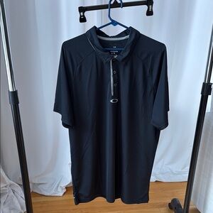 Oakley Black Polo Shirt with Short Sleeves
